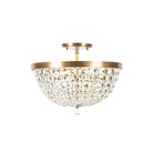 Varaluz - 573S03ATB - Three Light Semi-Flush Mount - Crystal Baller - Antique Bronze