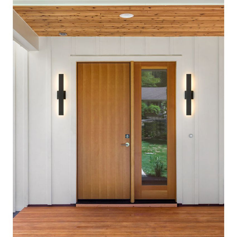 Z-Lite 576S-2-BK-LED Z-Lite Edge Outdoor Wall Sconce in Black