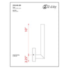 Z-Lite 576S-BK-LED Z-Lite Edge Outdoor Wall Sconce in Black