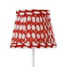 Zafferano America 5PP-022 Zafferano x Fermoie Fabric Lampshades - Wicker Pattern in Red Wicker