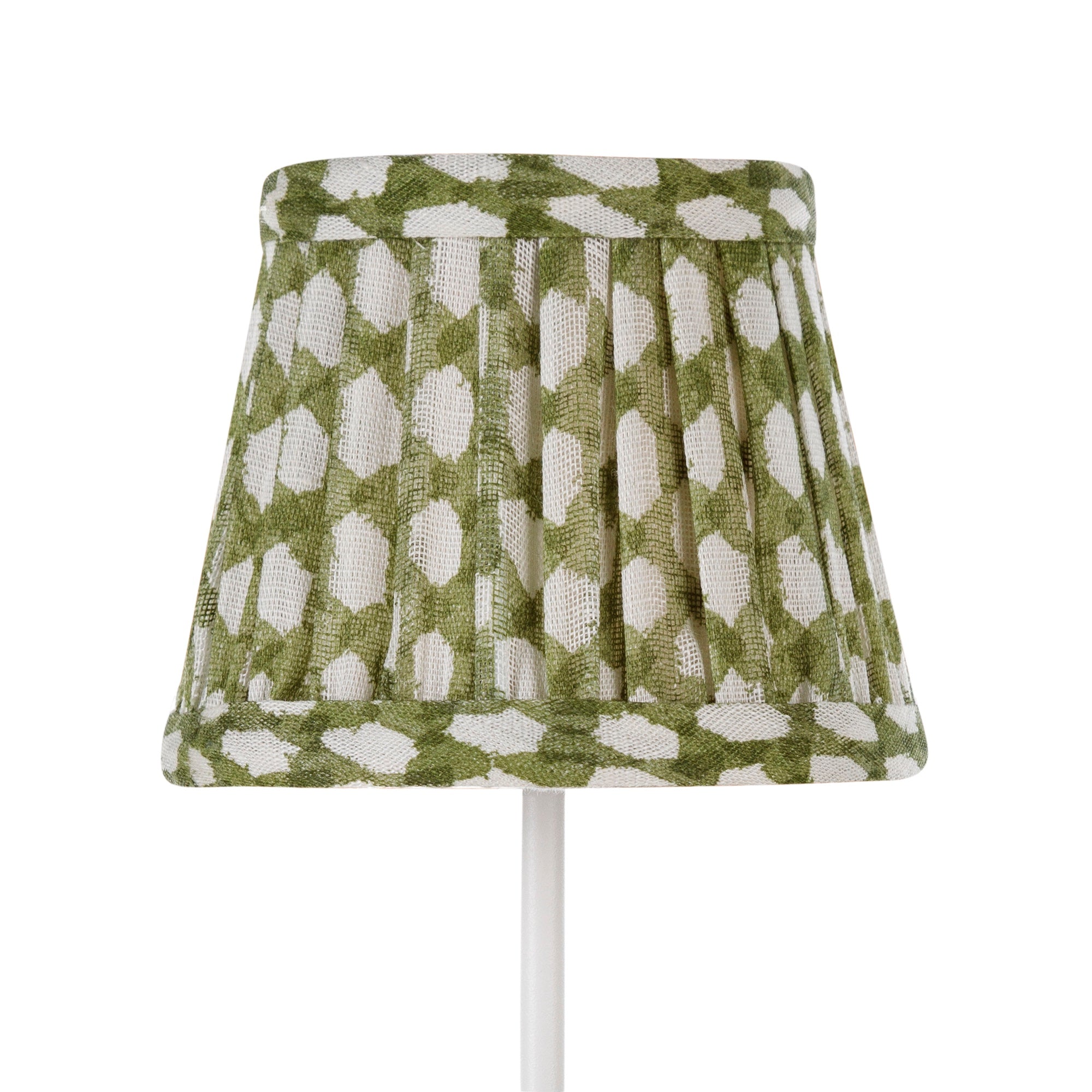 Zafferano America 5PP-024 Zafferano x Fermoie Fabric Lampshades - Wicker Pattern in Green Wicker