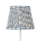Zafferano America 5PP-036 Zafferano x Fermoie Fabric Lampshades - Wicker Pattern in Light Blue Wicker