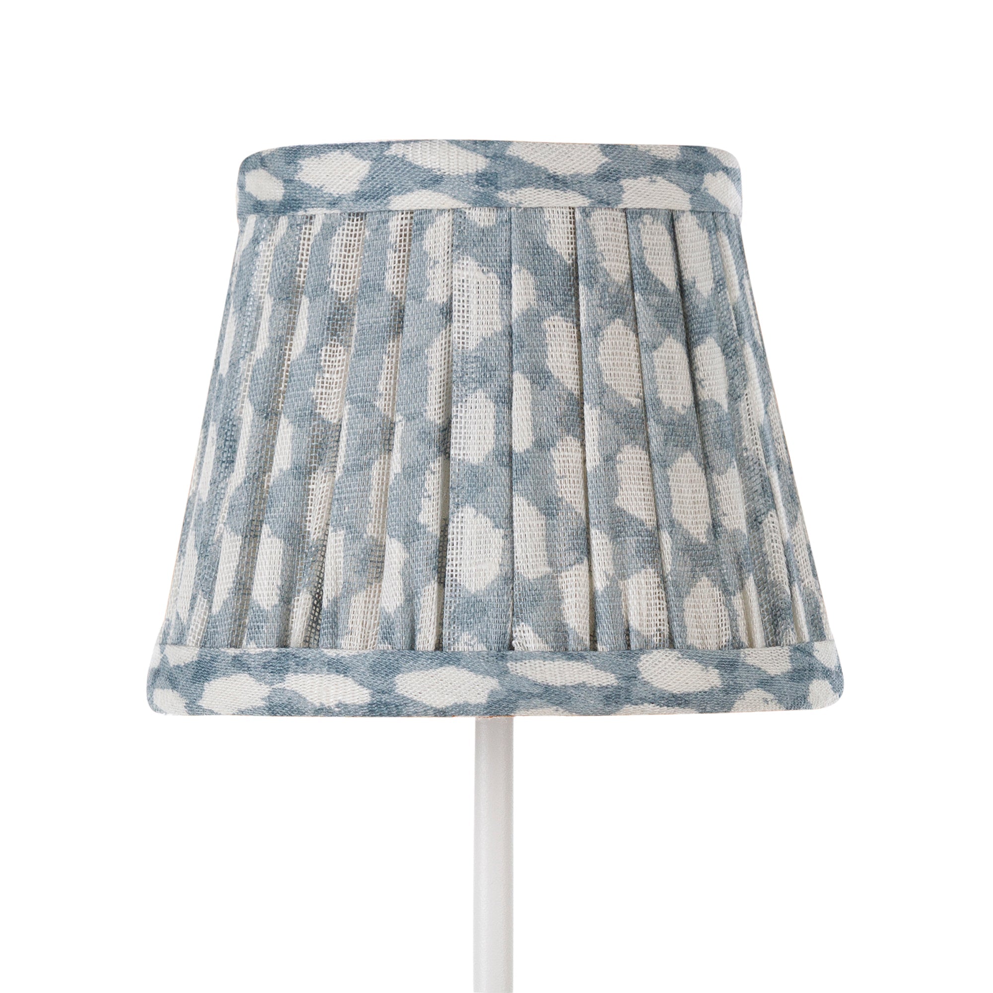 Zafferano America 5PP-036 Zafferano x Fermoie Fabric Lampshades - Wicker Pattern in Light Blue Wicker