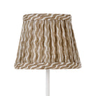 Zafferano America 5PP-084 Zafferano x Fermoie Fabric Lampshades - Popple Pattern in Nut Brown Popple
