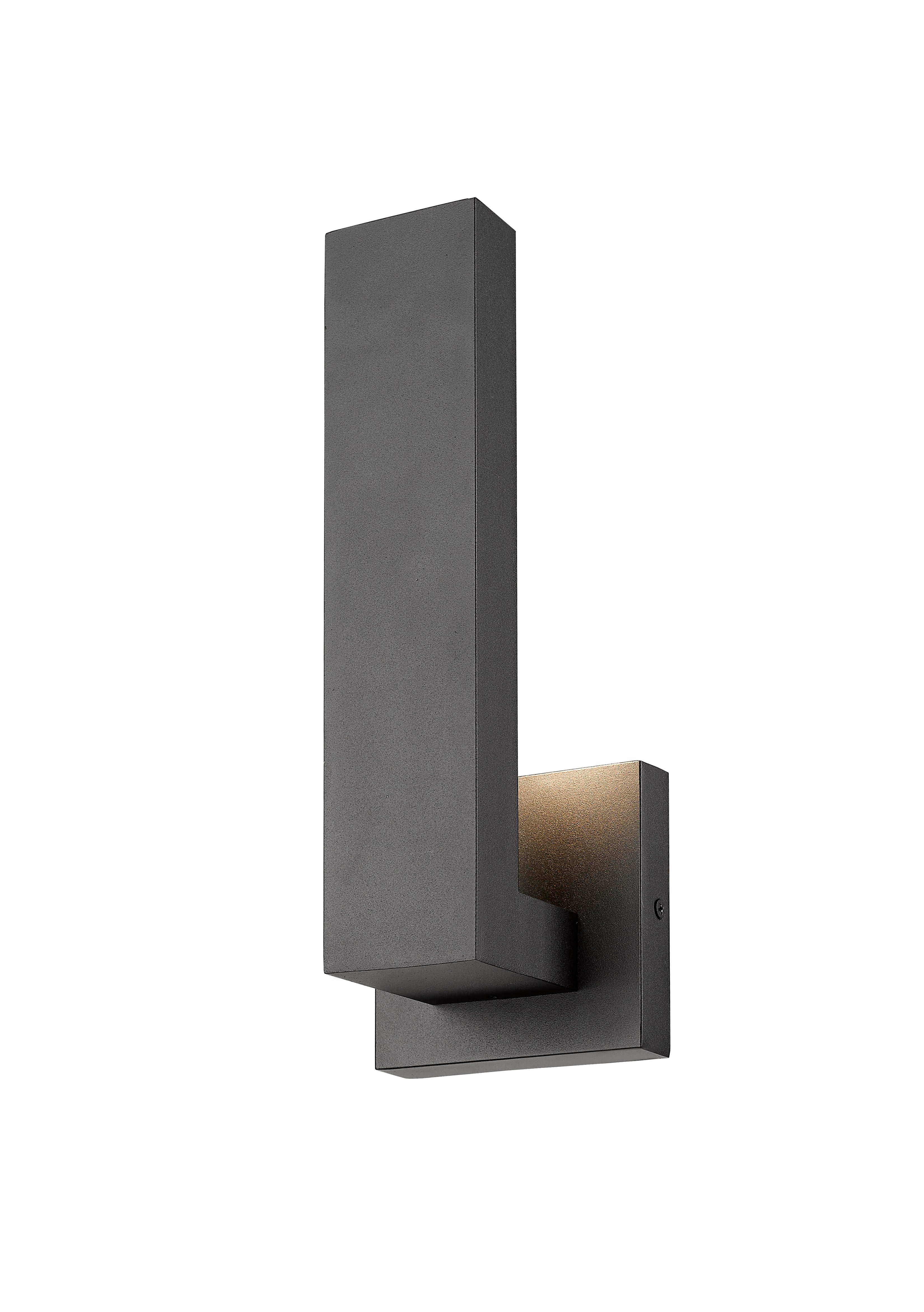 Z-Lite 576S-BK-LED Edge Outdoor Wall Light in Matte Black