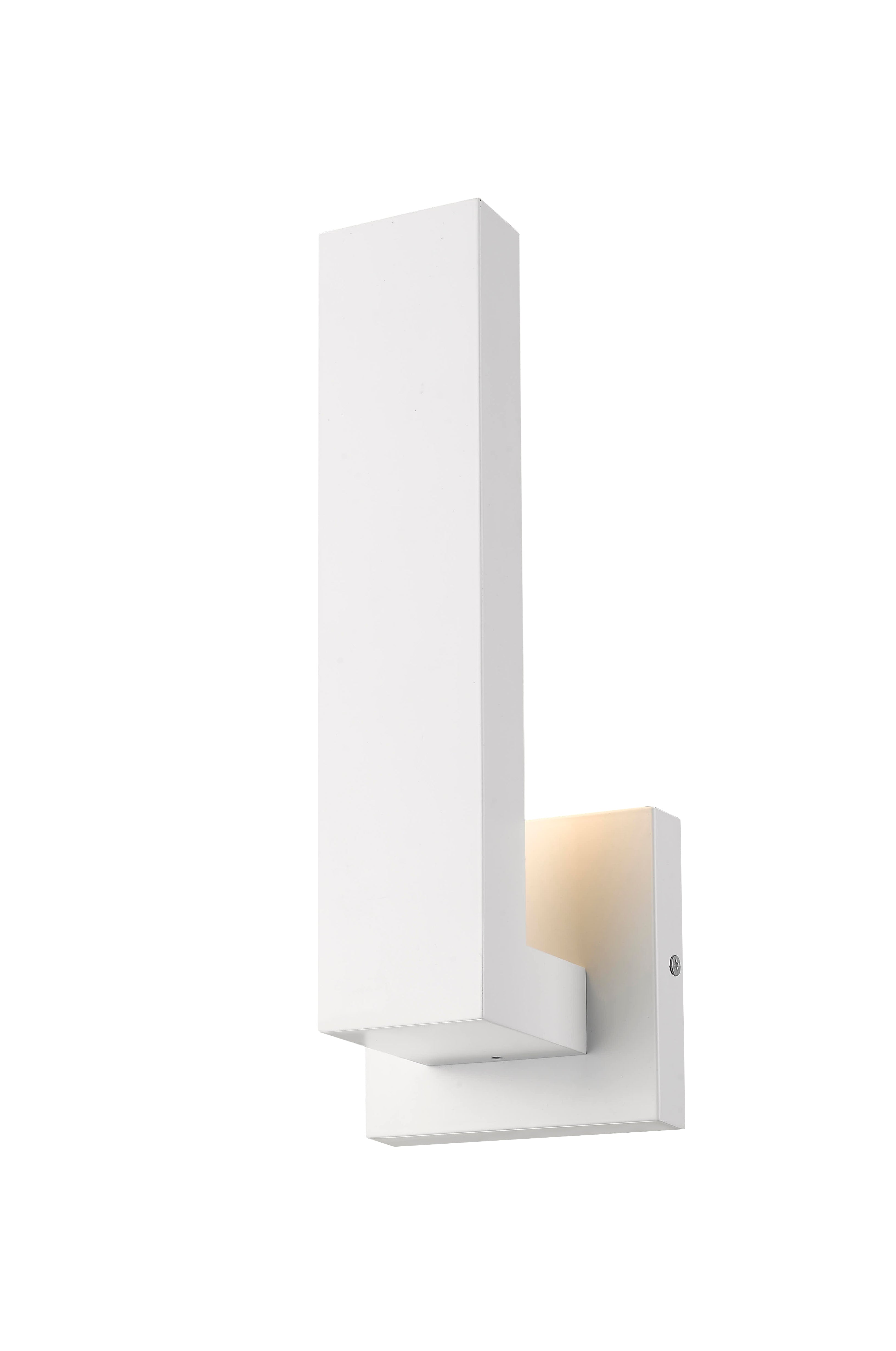 Z-Lite 576S-WH-LED Edge Outdoor Wall Light in Pure White