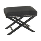 ELK Home - Black Cross Bench - 180-009 - Canada Light Shop