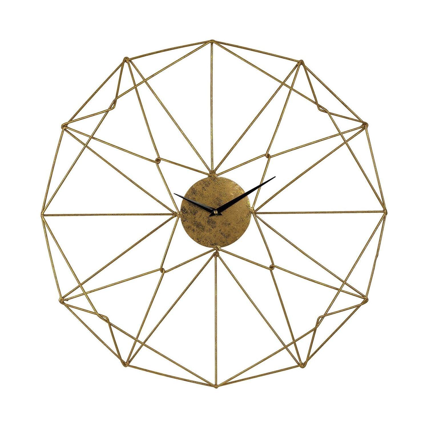 ELK Home - Angular Wirework Clock - 51-029 - Canada Light Shop