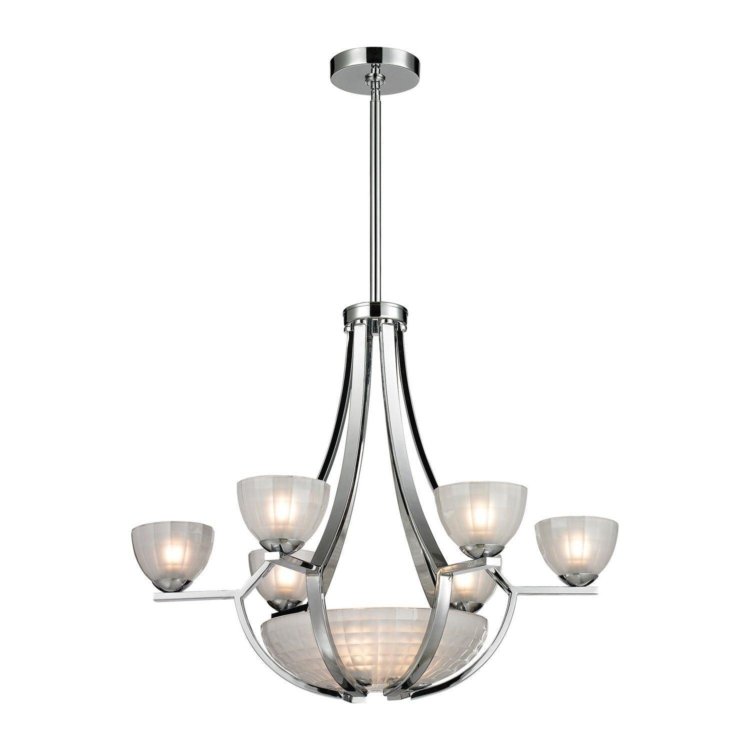 ELK Home - Sculptive Chandelier - 11764/6+3 - Canada Light Shop