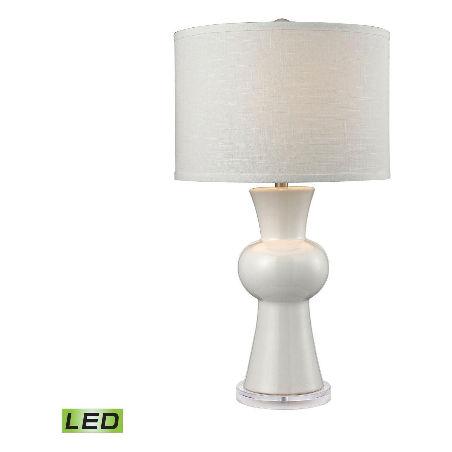 ELK Home - White Ceramic LED Table Lamp - D2618-LED - Canada Light Shop