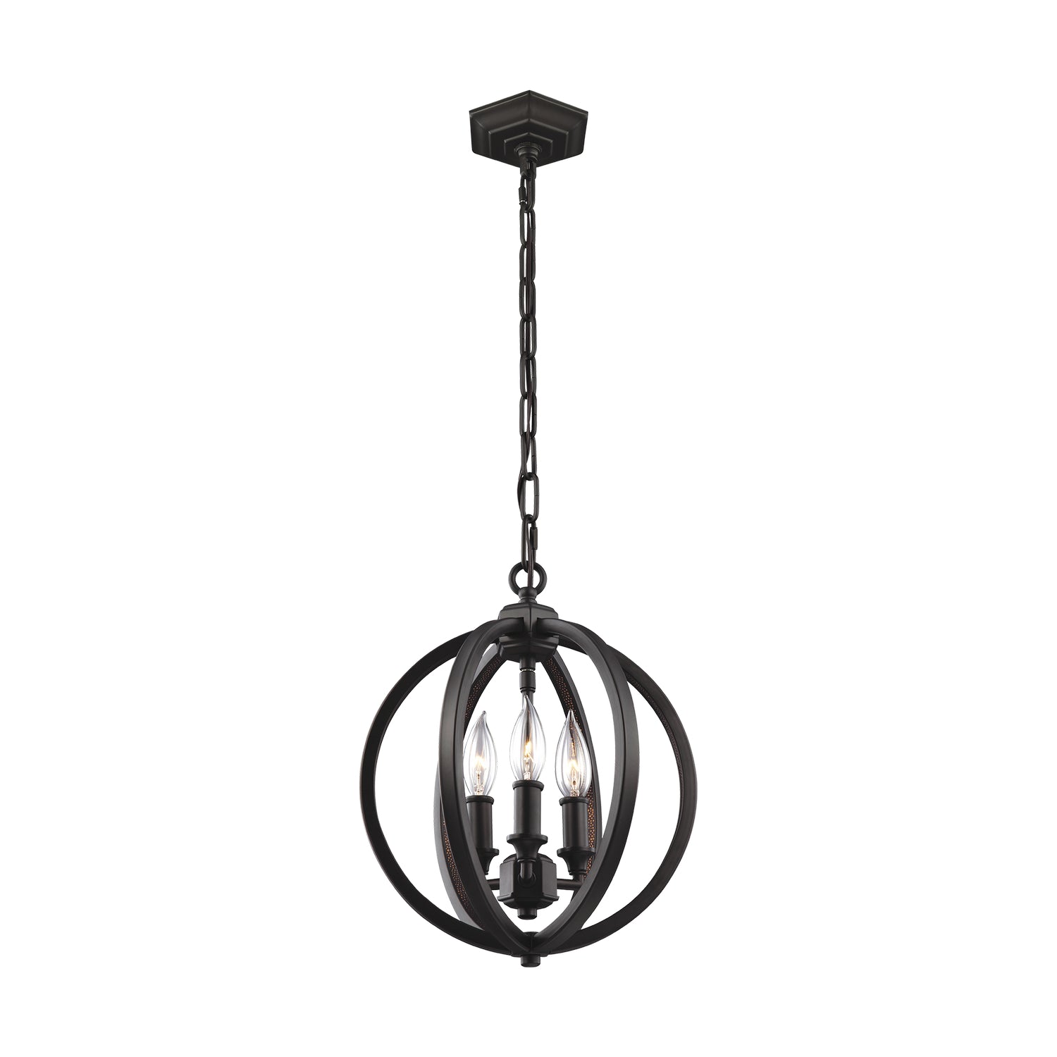Visual Comfort Studio Canada - F3059/3ORB - Three Light Pendant - Corinne - Oil Rubbed Bronze