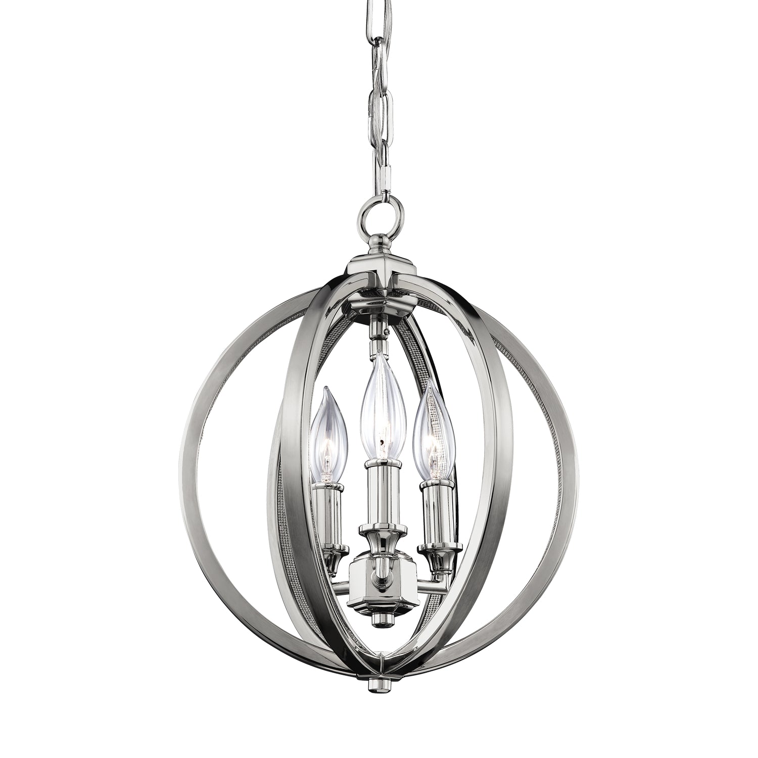 Visual Comfort Studio Canada - F3059/3PN - Three Light Pendant - Corinne - Polished Nickel