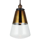 Visual Comfort Studio Canada - P1373PAGB/DWZ - One Light Pendant - Waveform - Painted Aged Brass / Dark Weathered Zinc