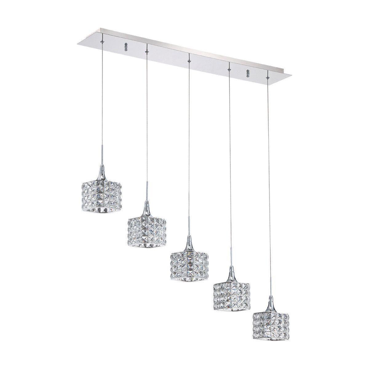 Kendal Lighting - Shimera Bar - PF62-5LBR-CH - Canada Light Shop