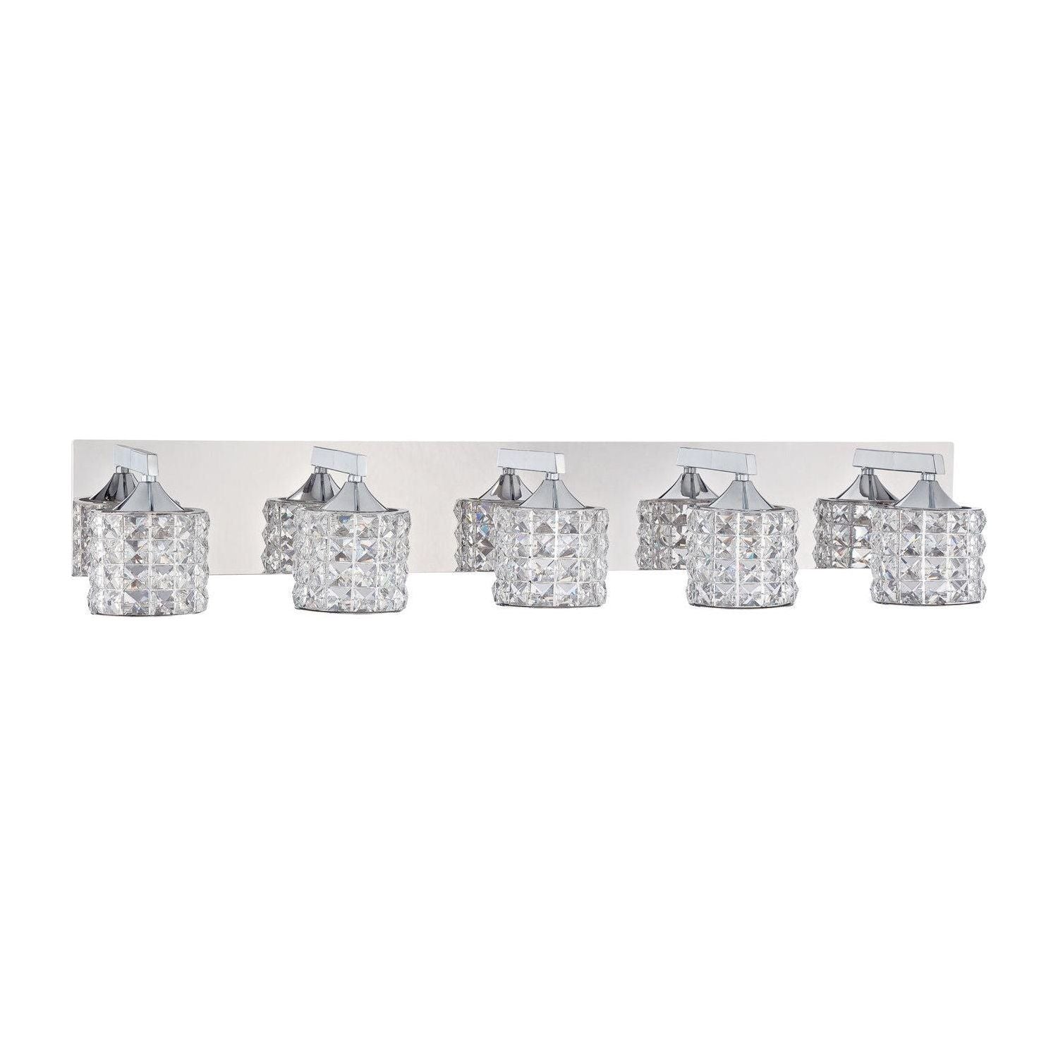 Kendal Lighting - Lustra Vanity Light - VF7100-5L-CH - Canada Light Shop