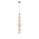 Avenue Lighting - HF7960-AB-WHT - LED Pendant - Zayna - Aged Brass