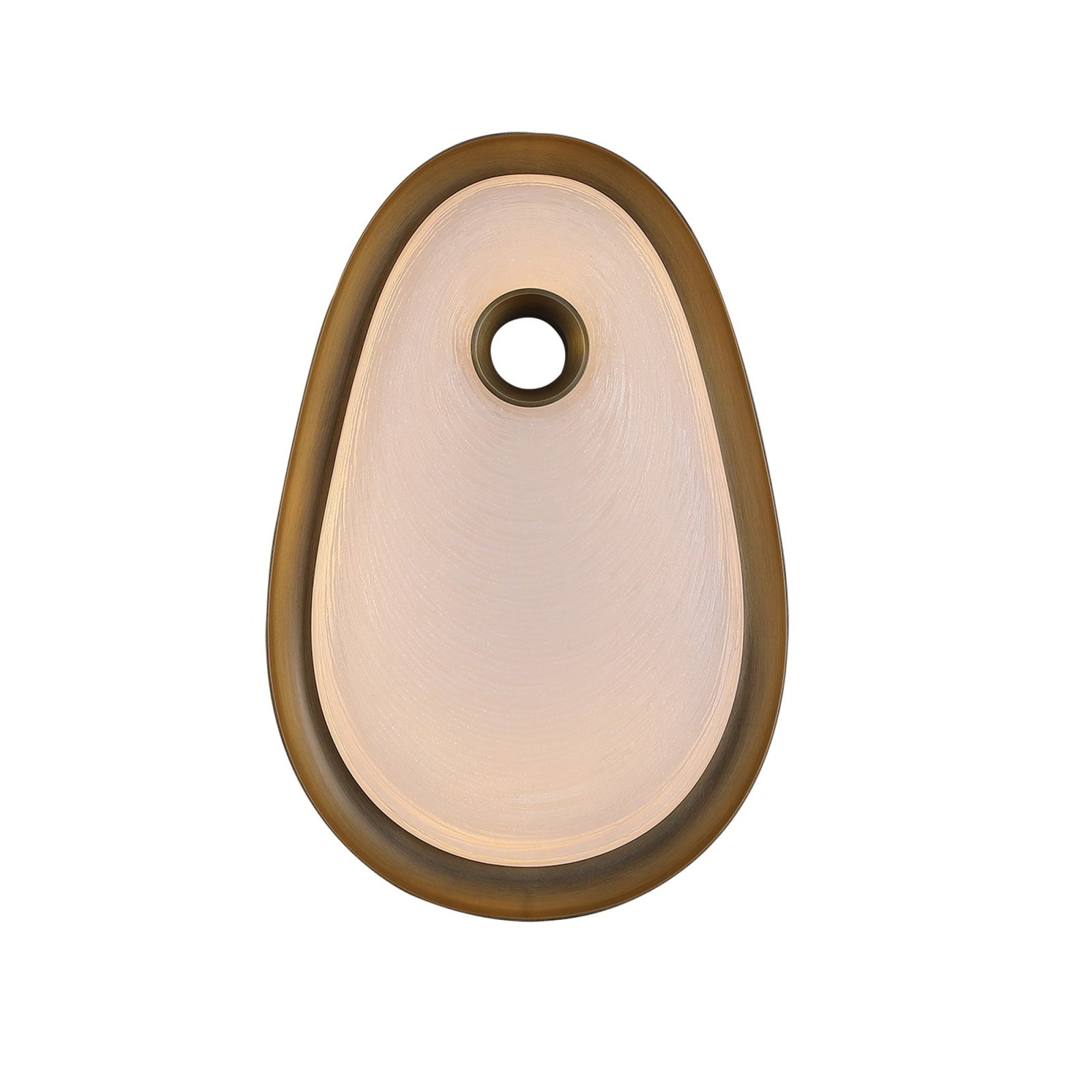 Avenue Lighting - HF7222W-AB-WHT - LED Wall Sconce - Palmea - Aged Brass