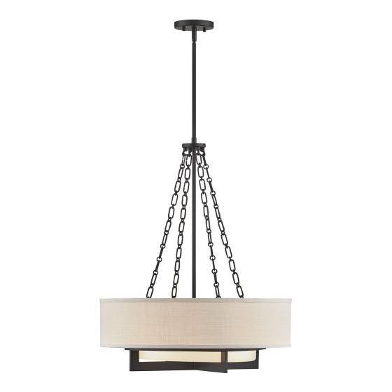 Savoy House - 7-4999-4-89 - Four Light Pendant - Brentwood - Matte Black