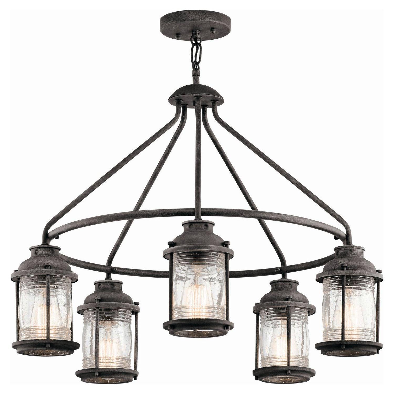 Kichler - Ashland Bay Outdoor Chandelier - 49667WZC - Canada Light Shop