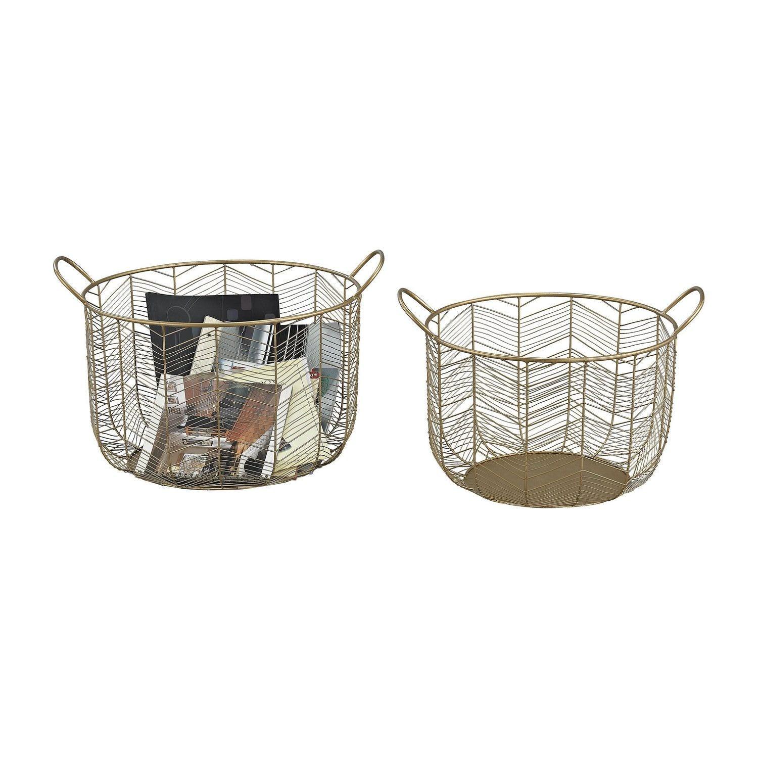 ELK Home - Tuckernuck Basket - Set of 2 - 351-10222/S2 - Canada Light Shop