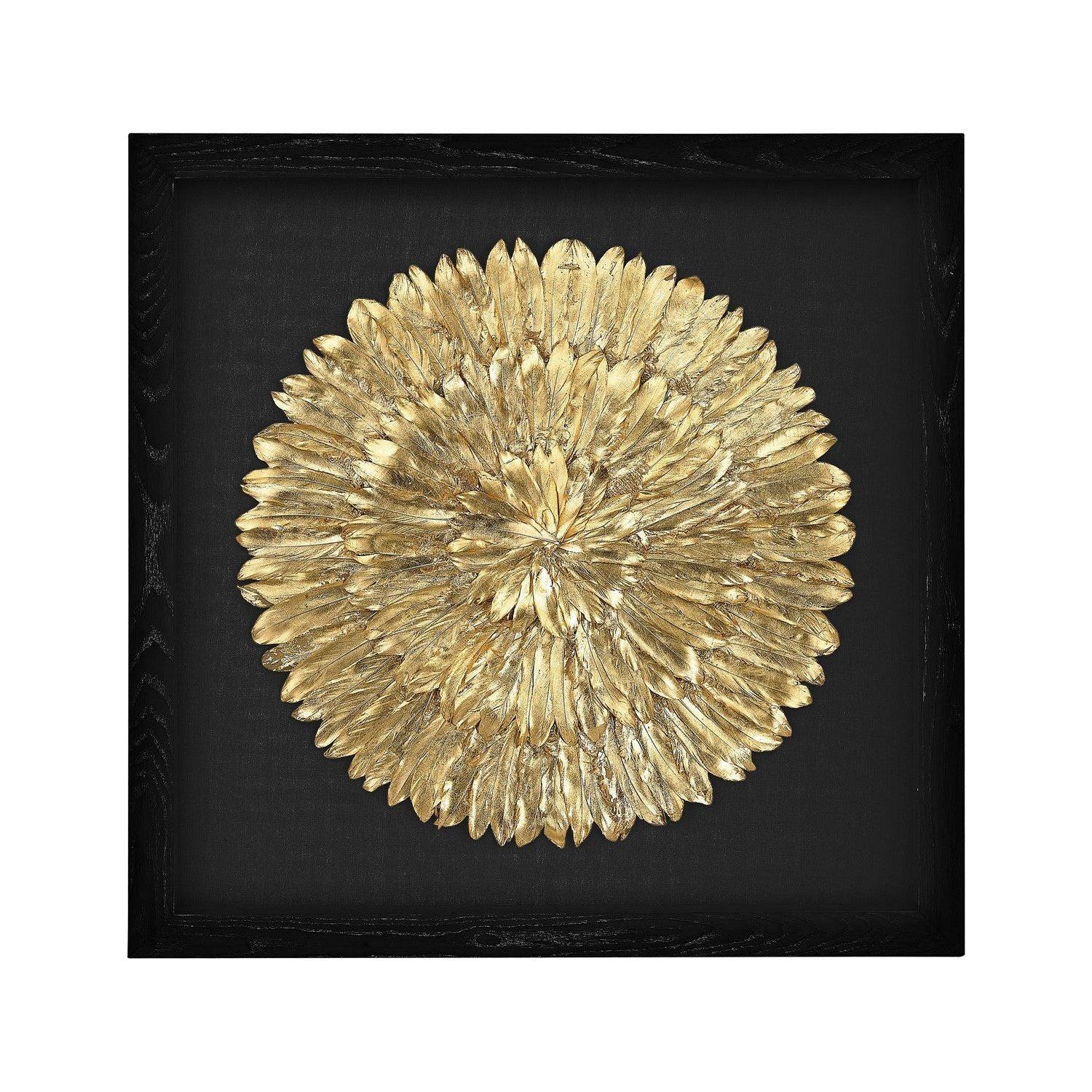 ELK Home - Gold Feather Wall Art - 3168-019 - Canada Light Shop