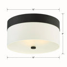 Crystorama - Grayson Three Light Ceiling Mount - 293-DB - Canada Light Shop