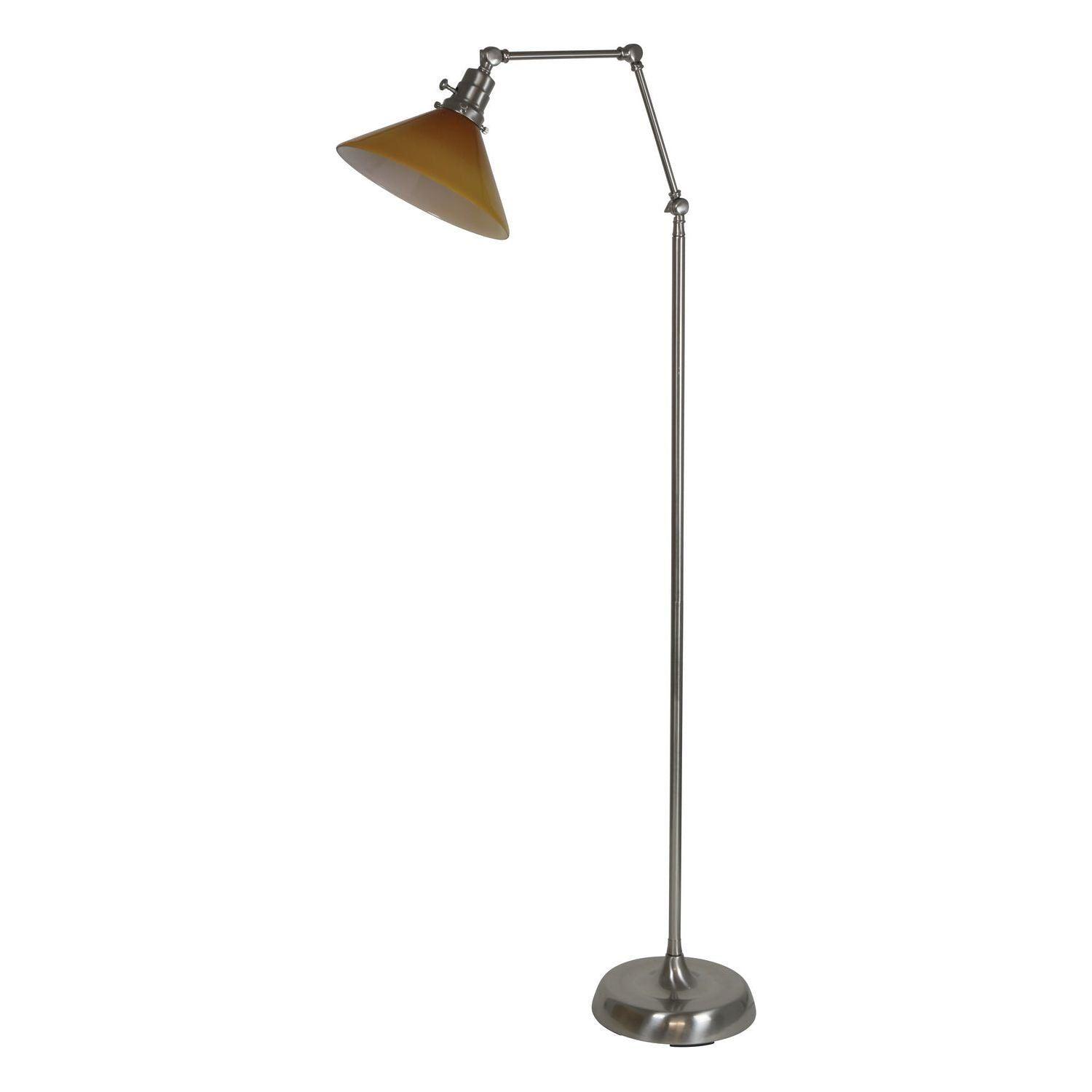House of Troy - Otis Floor Lamp - OT600-SN-AM - Canada Light Shop