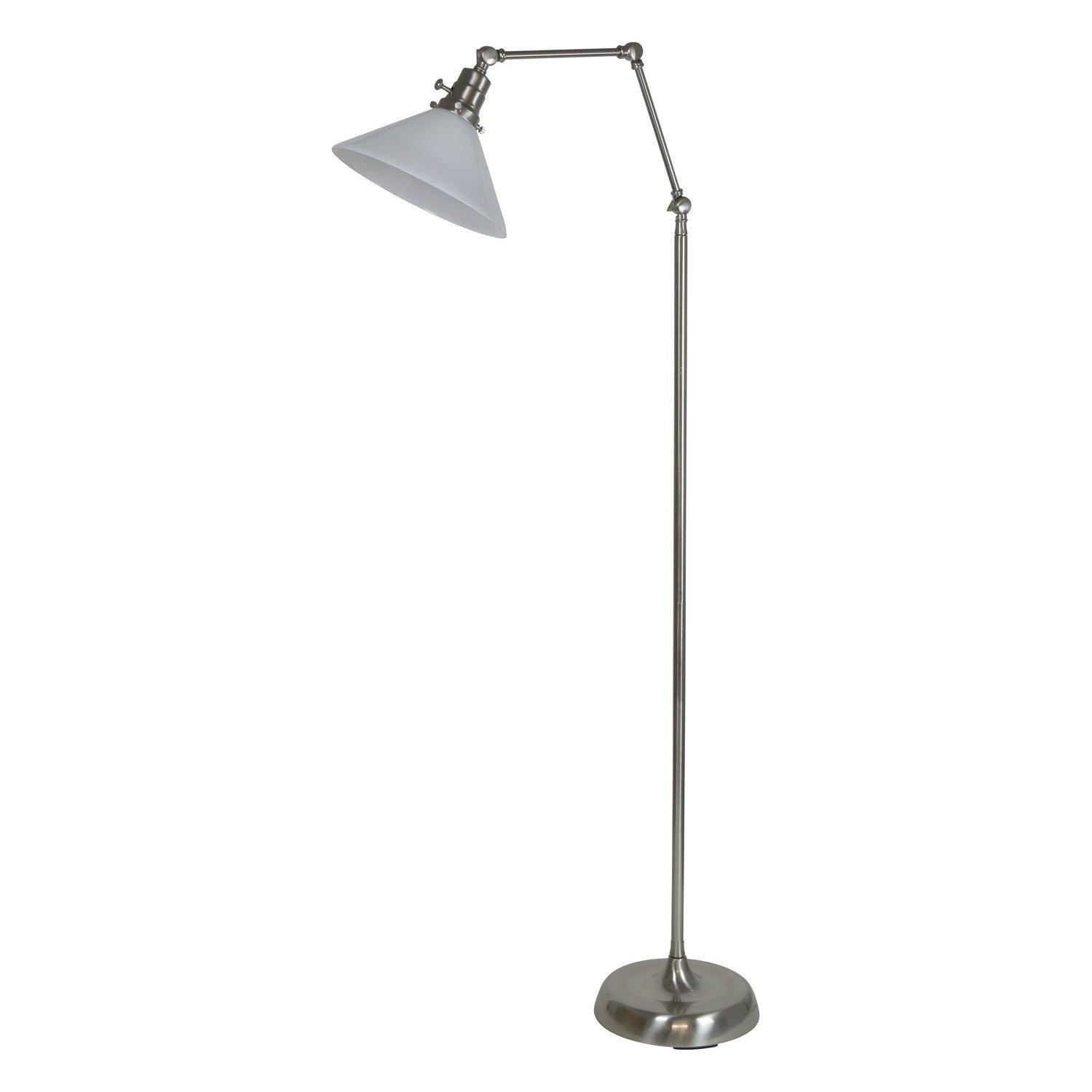 House of Troy - Otis Floor Lamp - OT600-SN-WT - Canada Light Shop