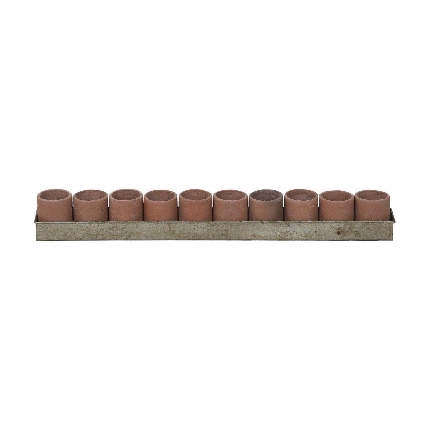 ELK Home - Terra Cotta Candle Holder - 2015517 - Canada Light Shop