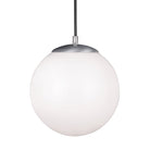 Visual Comfort Studio Canada - 6020-04 - One Light Pendant - Leo - Hanging Globe - Satin Aluminum