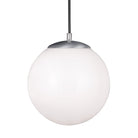 Visual Comfort Studio Canada - 6020EN3-04 - One Light Pendant - Leo - Hanging Globe - Satin Aluminum