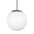 Visual Comfort Studio Canada - 6022-04 - One Light Pendant - Leo - Hanging Globe - Satin Aluminum