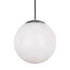 Visual Comfort Studio Canada - 6024-04 - One Light Pendant - Leo - Hanging Globe - Satin Aluminum