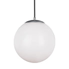 Visual Comfort Studio Canada - 6024EN3-04 - One Light Pendant - Leo - Hanging Globe - Satin Aluminum
