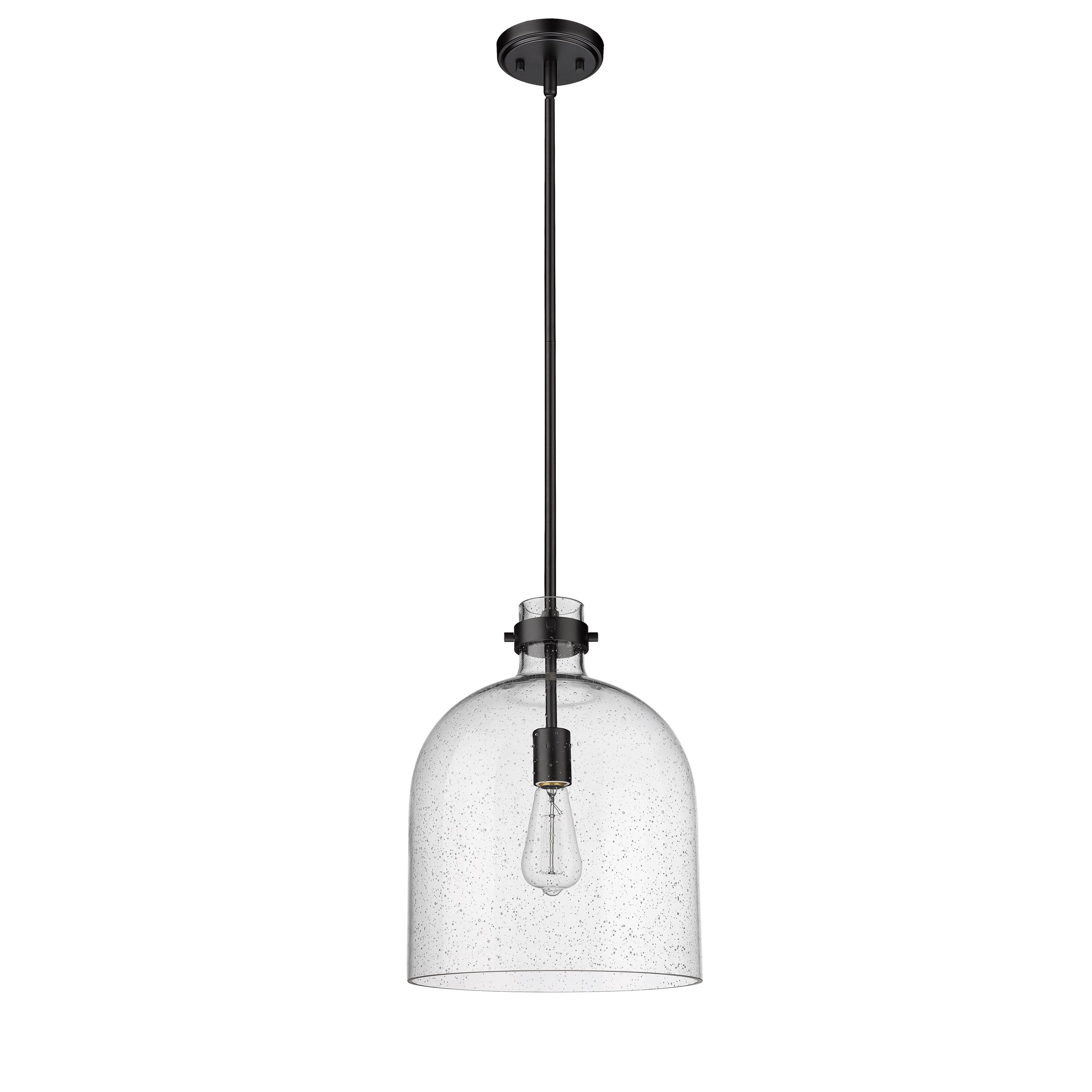Z-Lite 817-12MB Pearson Pendant in Matte Black not lit