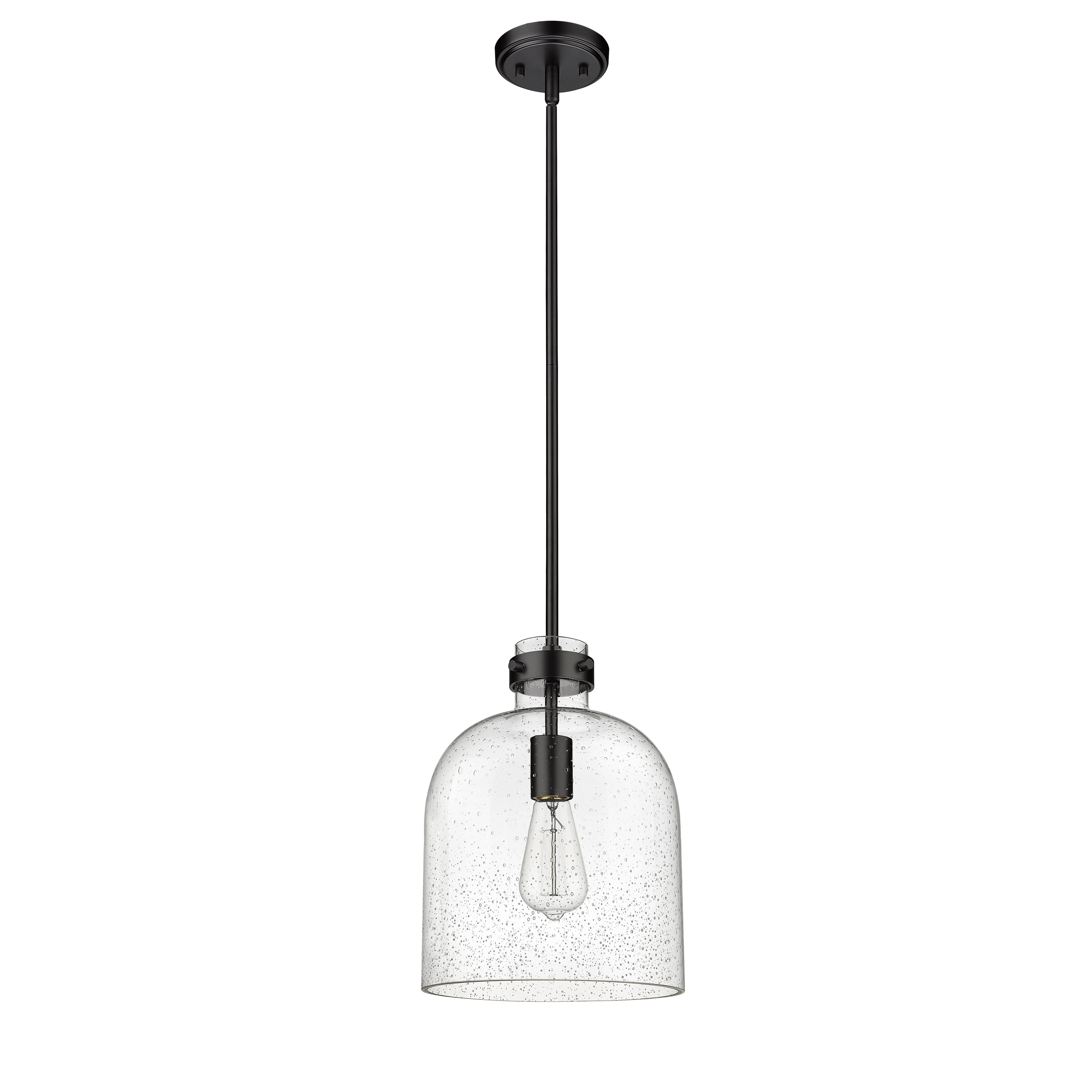Z-Lite 817-9MB Pearson Pendant in Matte Black not lit
