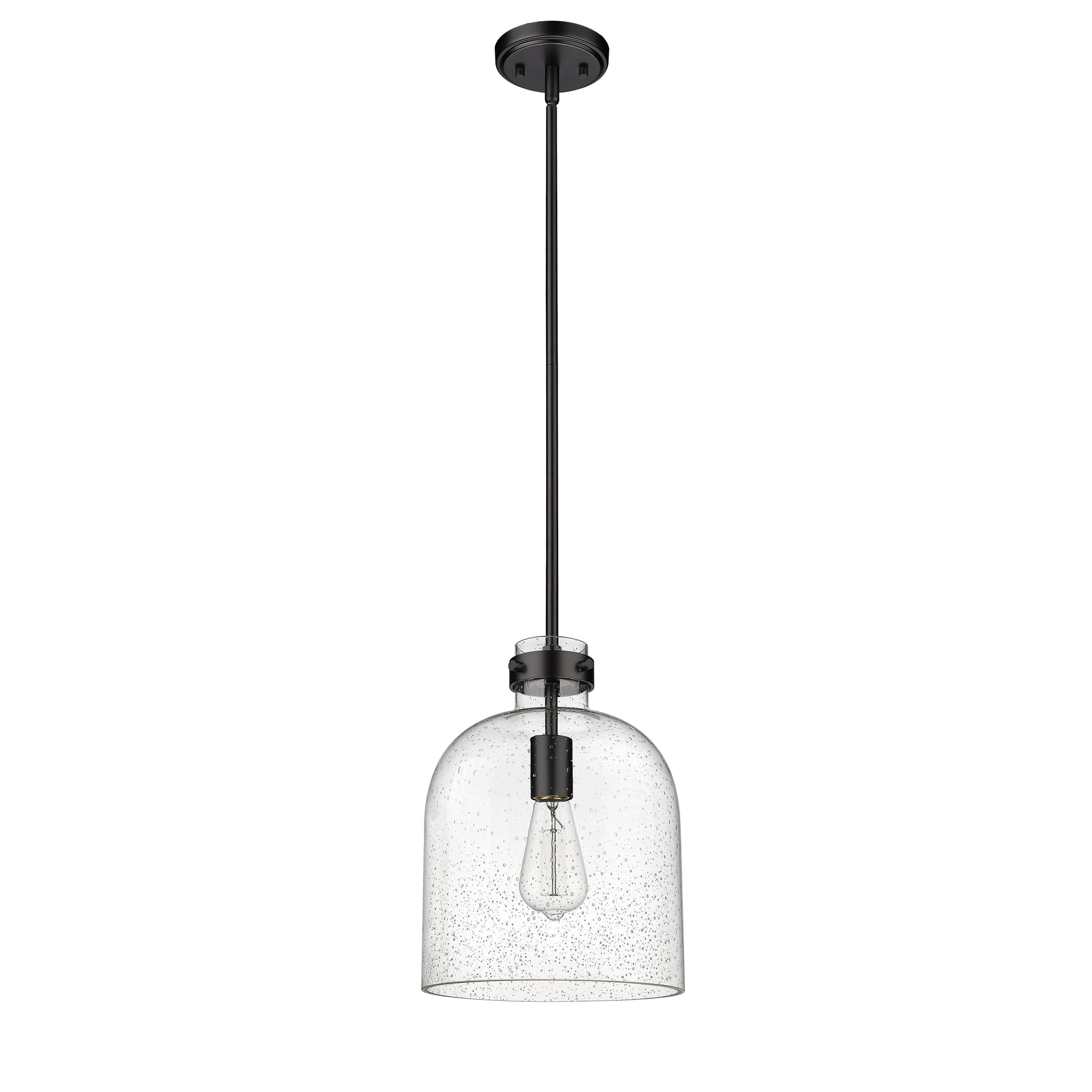 Z-Lite 817-9MB Pearson Pendant in Matte Black not lit