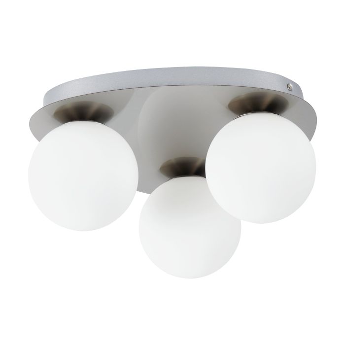 Thesis Lighting 207115A Castrovido Flush Mount in Brushed Nickel