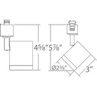 WAC Lighting - Charge LED Track Head - 8010-CS Dimensions - Canada Light Shop