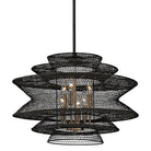 Troy Lighting Canada - F6016-SBK - Six Light Chandelier - Kokoro - Soft Black