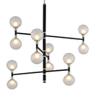 Troy Lighting Canada - F4826-TBK/PN - 12 Light Chandelier - Andromeda - Textured Black & Polish Nickel