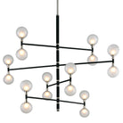 Troy Lighting Canada - F4827-TBK/PN - 16 Light Chandelier - Andromeda - Textured Black & Polish Nickel