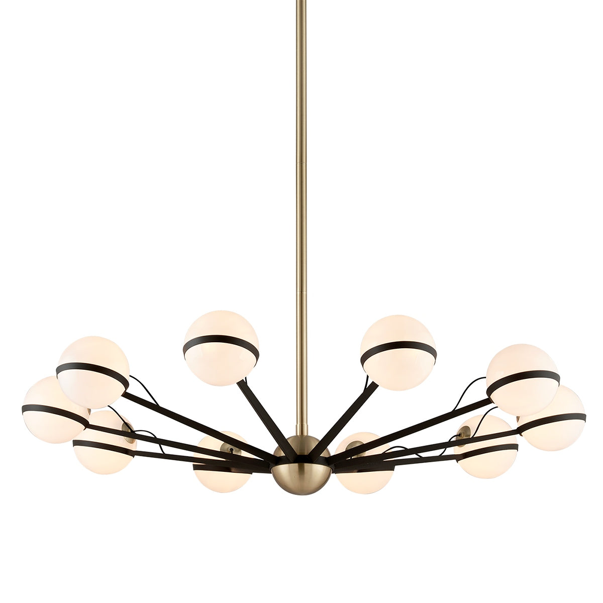 Troy Lighting Canada - F5306-TBZ/BBA - Ten Light Chandelier - Ace - Textured Bronze Brushed Brass