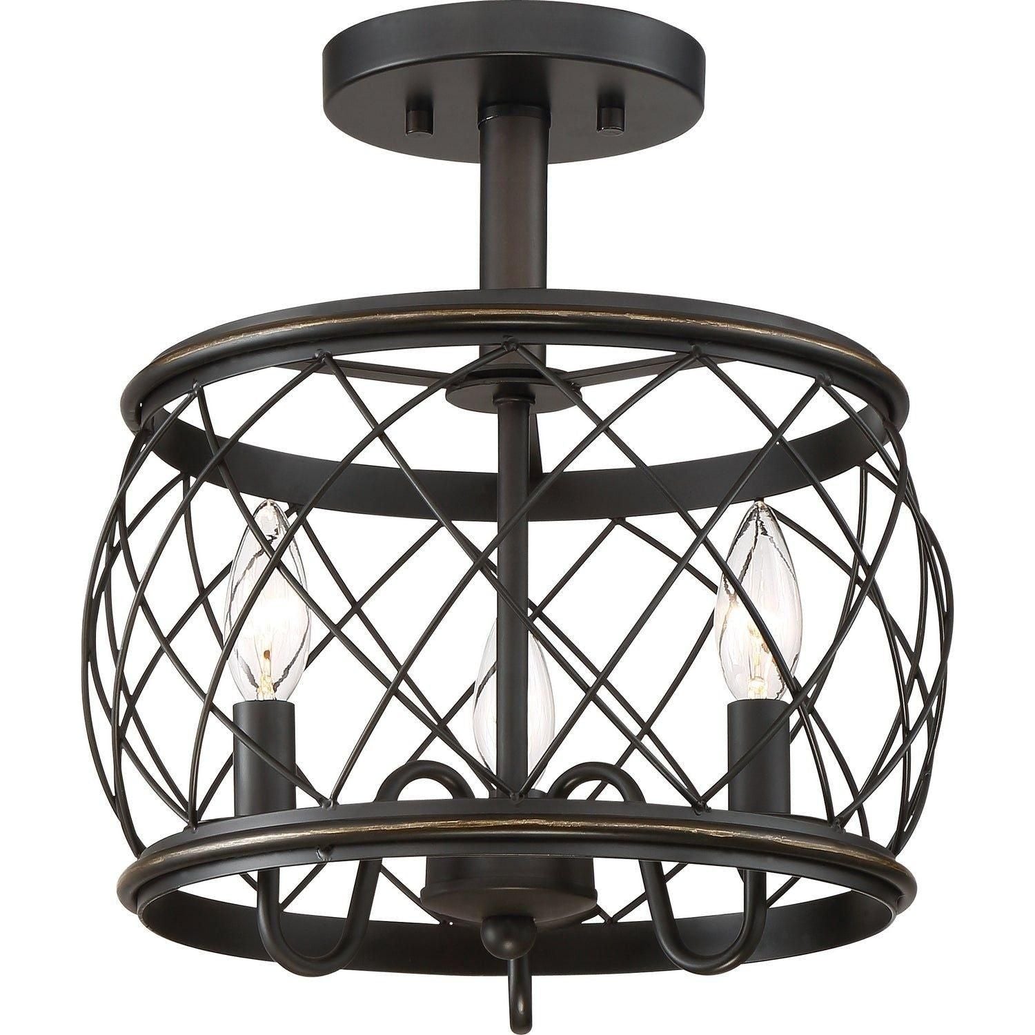 Quoizel - Dury Semi-Flush Mount - RDY1712PN - Canada Light Shop