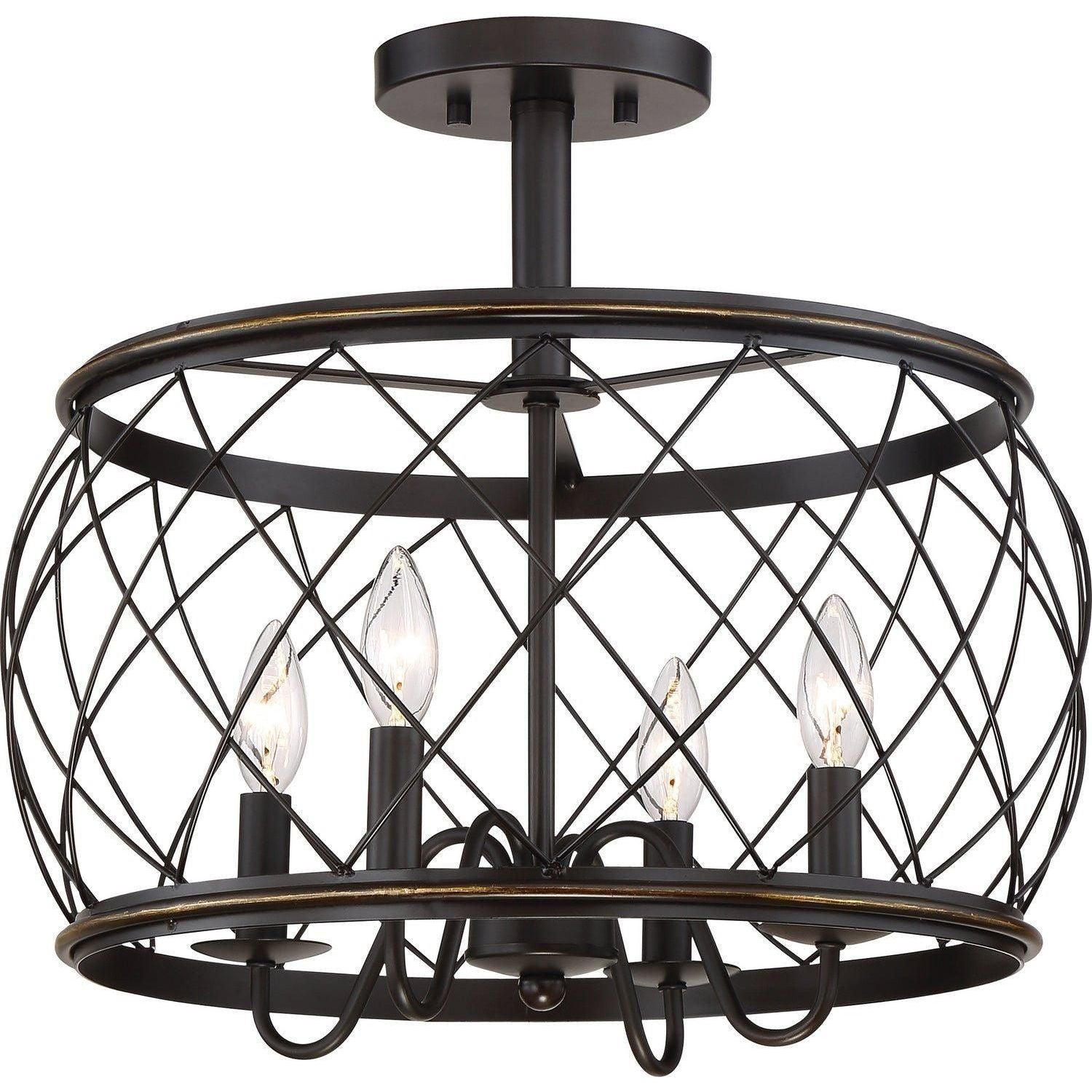 Quoizel - Dury Semi-Flush Mount - RDY1717PN - Canada Light Shop