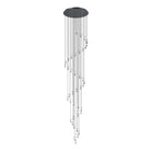 Thesis Lighting 390492A Comareira Cascading LED Pendant in Black Chrome