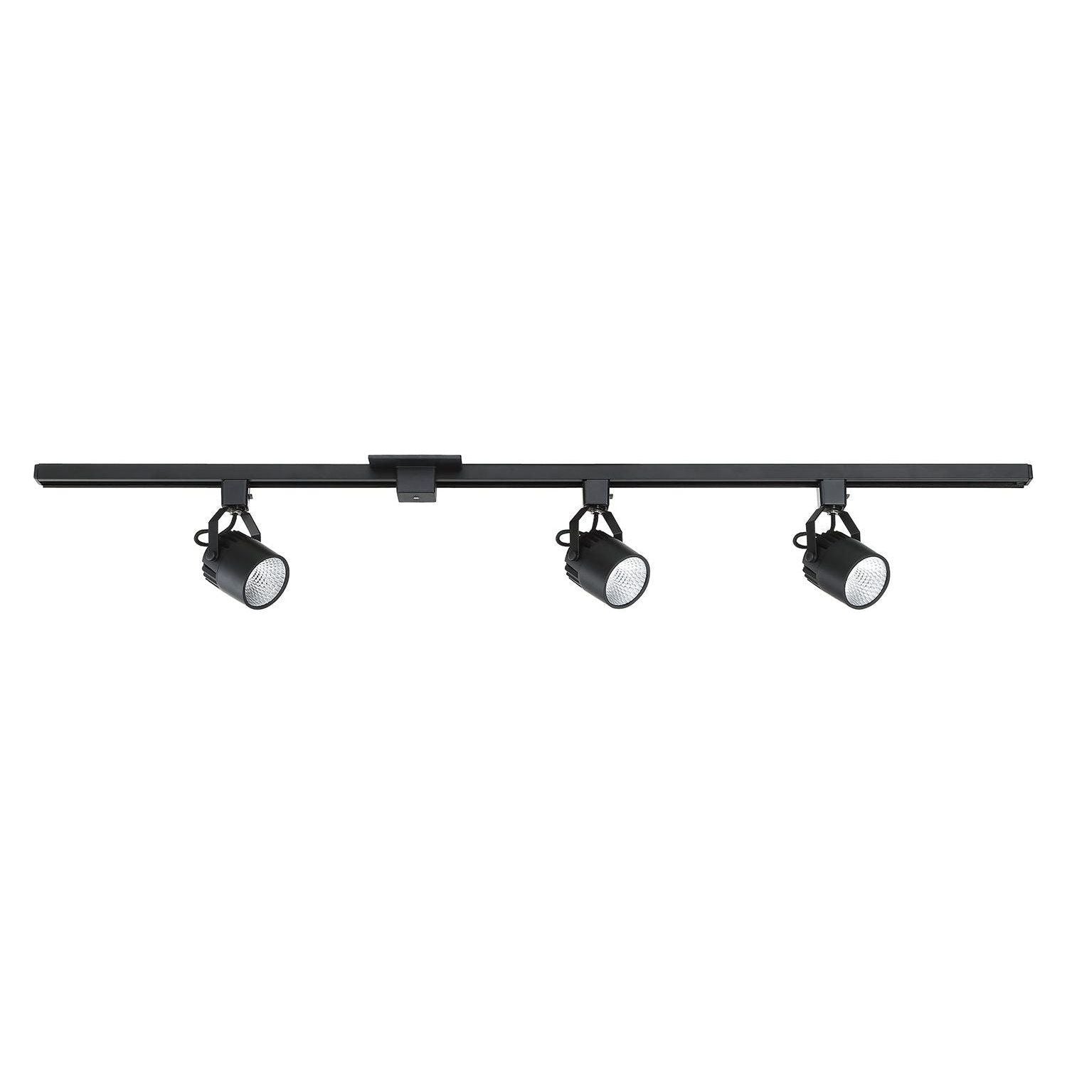 Kendal Lighting - LED Track Lighting Kit - 3 Cylinder - TKLED-45-BLK - Canada Light Shop