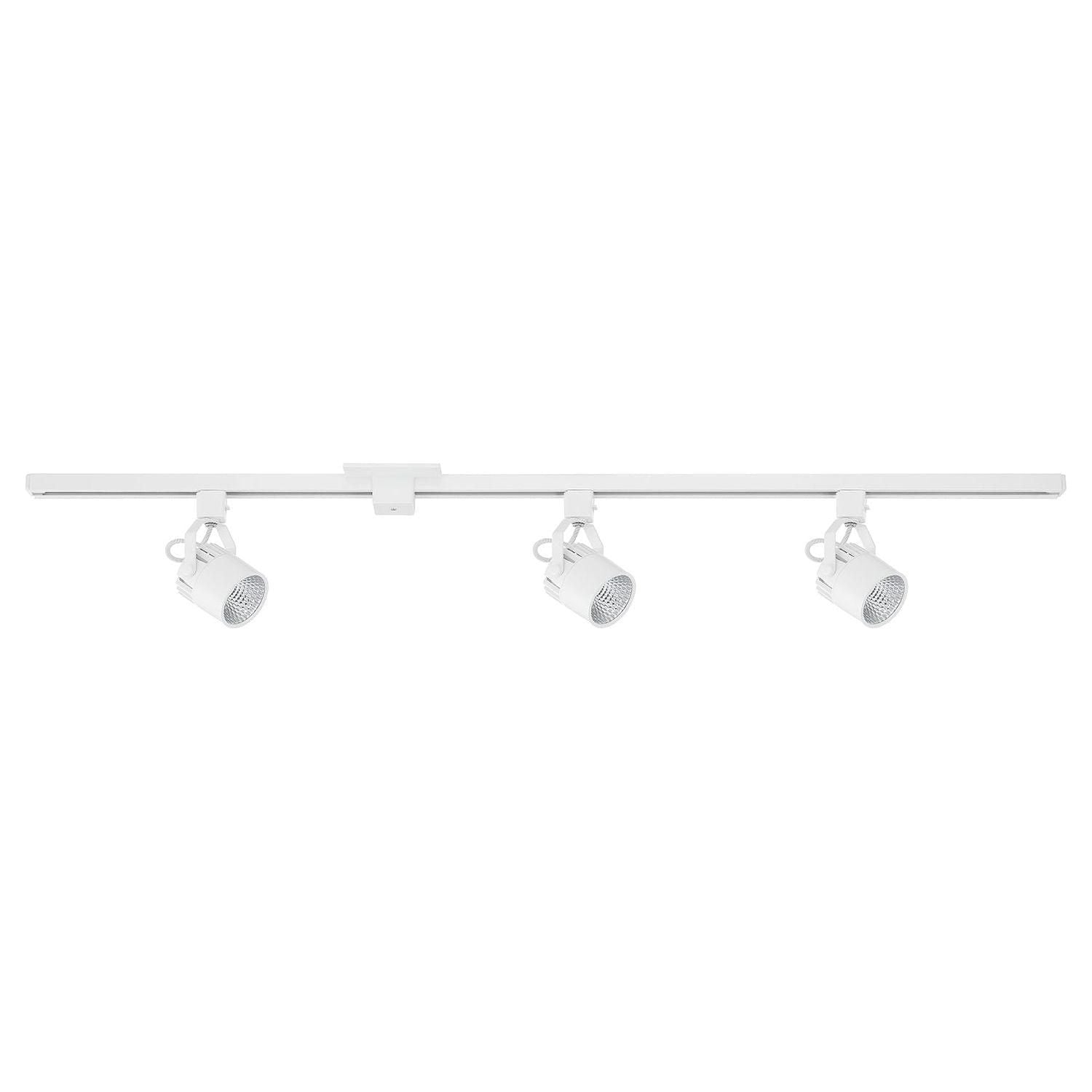 Kendal Lighting - LED Track Lighting Kit - 3 Cylinder - TKLED-45-WH - Canada Light Shop