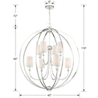 Crystorama - Sylvan Eight Light Chandelier - 2246-DB - Canada Light Shop