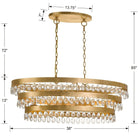Crystorama - Perla Six Light Chandelier - 6107-GA - Canada Light Shop
